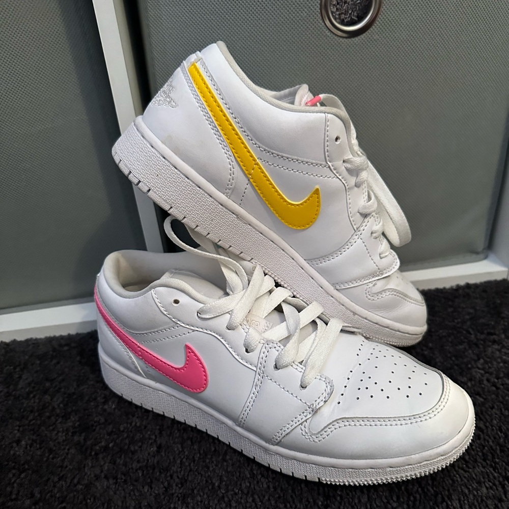 Nike Air Jordan 1 Low White Neon Multi Color